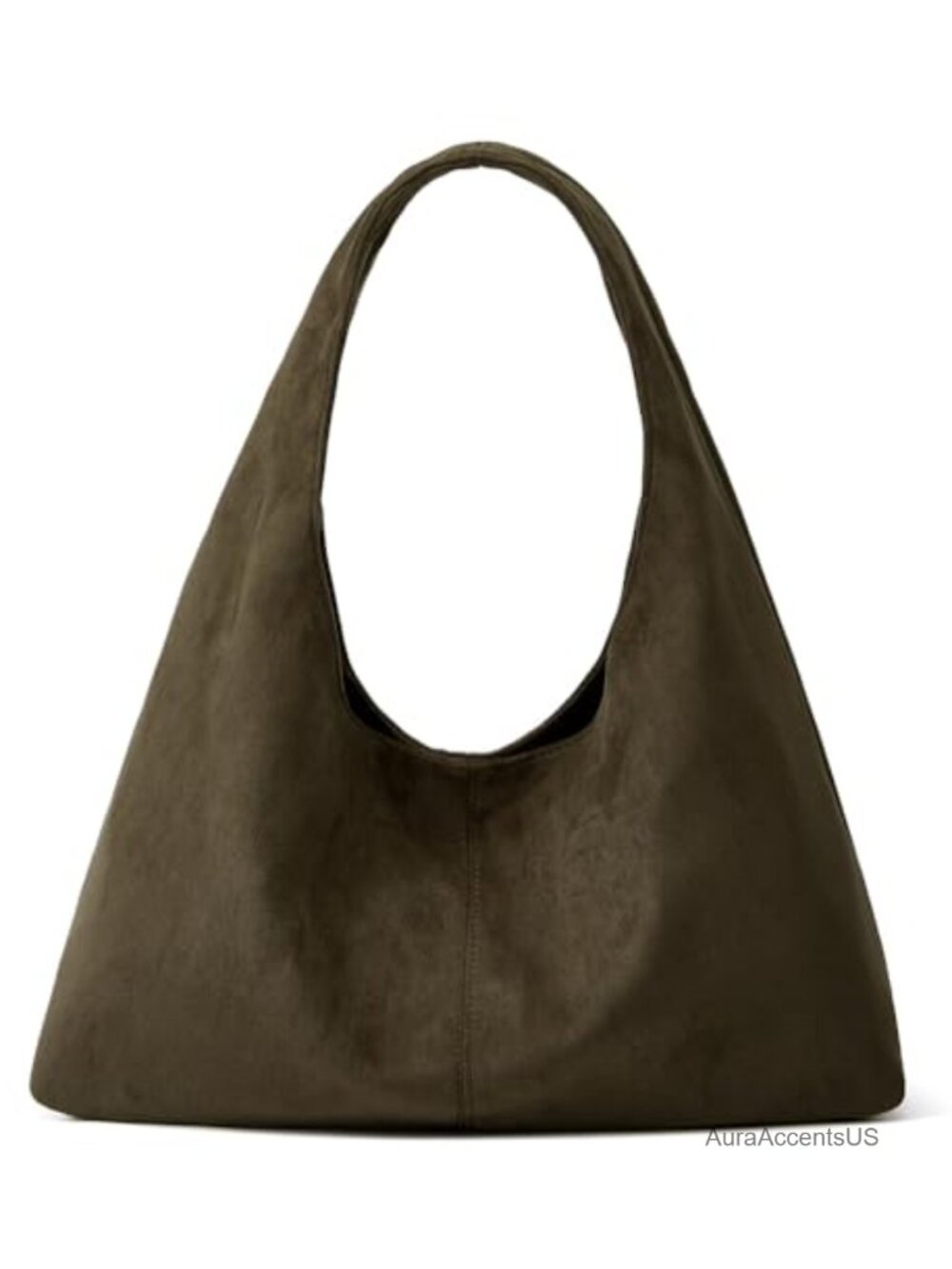 Suede Crescent Shoulder Bag Women Tote Hobo Underarm Purse Work Bag